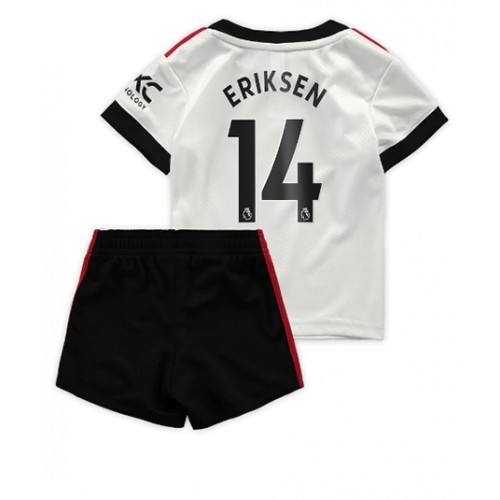 Dres Manchester United Christian Eriksen #14 Gostujuci za djecu 2022-23 Kratak Rukav (+ kratke hlače)